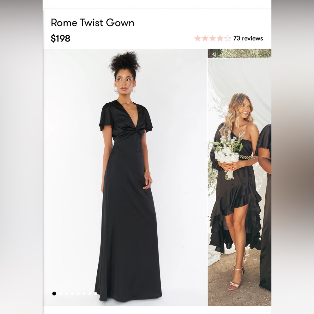 Rome twist show me your mumu gown- black L